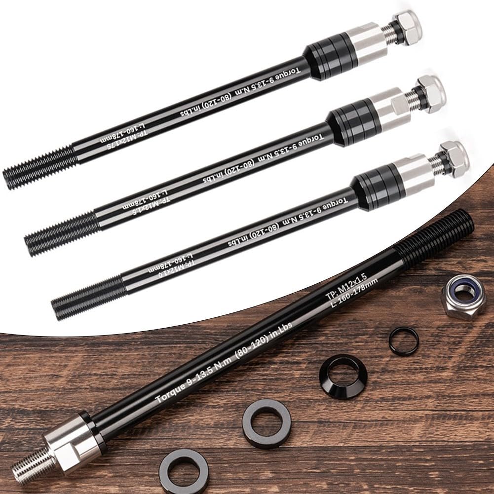 YUETTYY Bike Trailer Thru Axle Adapter,Adjustable Shaft Length