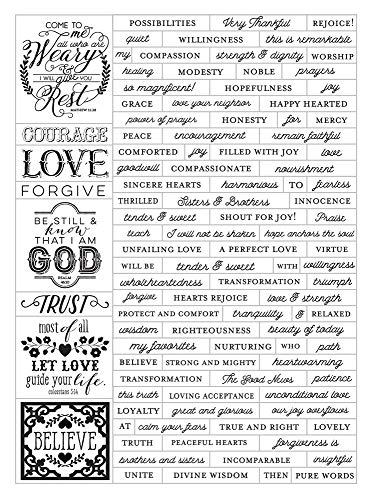 Prima Marketing Love Faith Scrap-Word Stickers