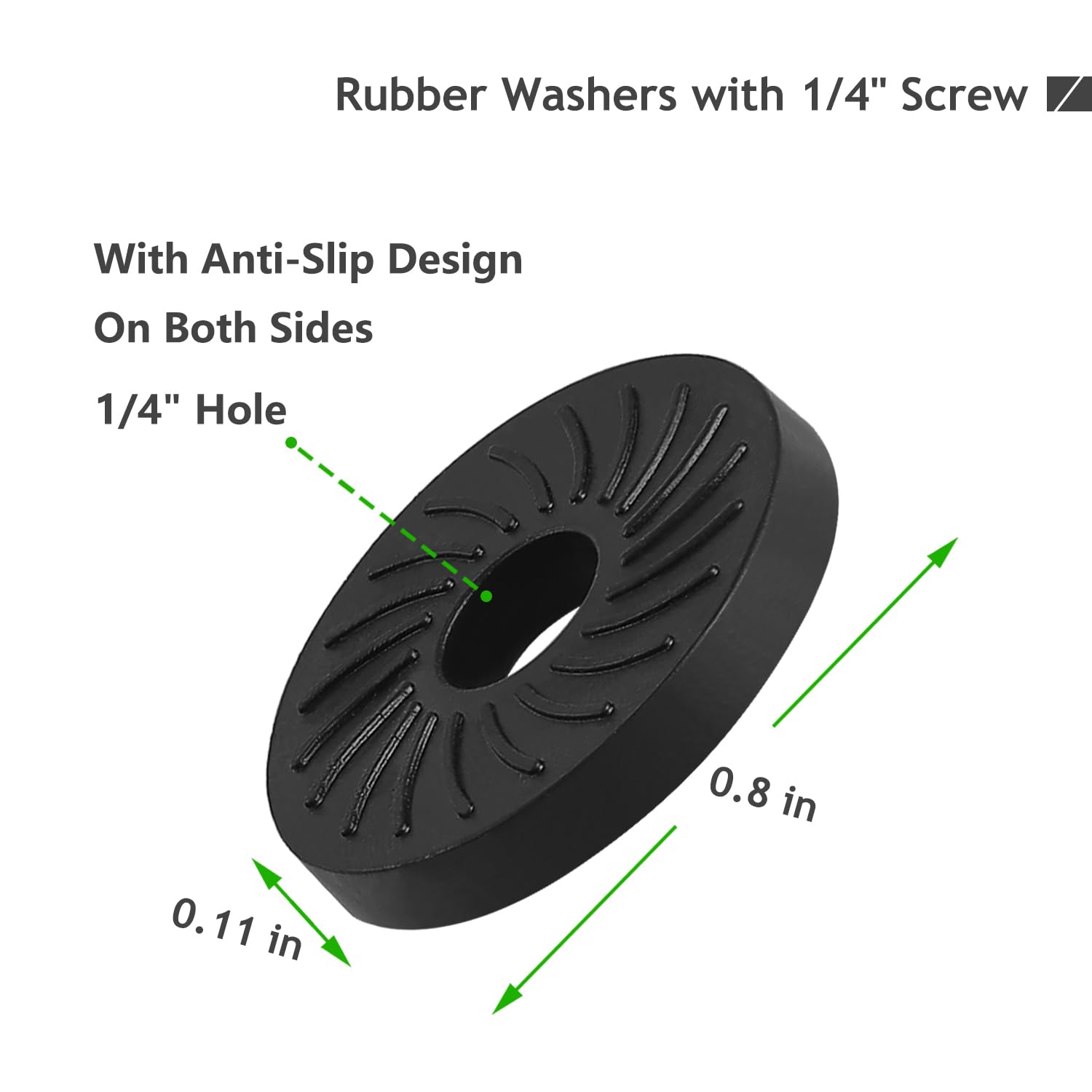 1/4" Thumb Nuts with Rubber Pads - Secure Camera Mounts -3 1/4" Thumb Nuts with Rubber Pads - Secure Camera Mounts -3