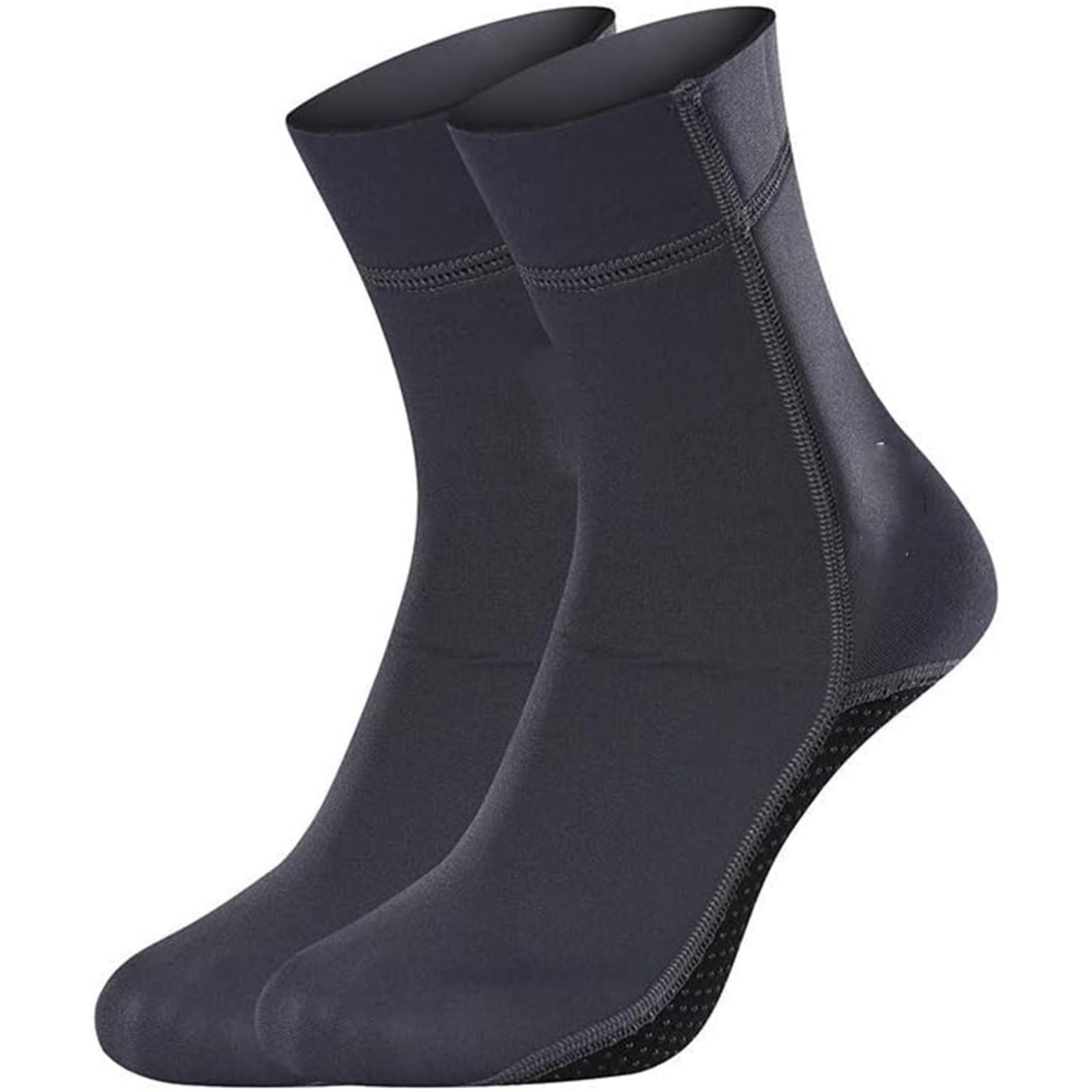 THE WHITE SHOP Neoprene Socks Diving Scuba Socks Wetsuit Fin Booties for Men Women, Surfing Sock Thermal Flexible Slip for Swimming (Size : GRAY-XXL)