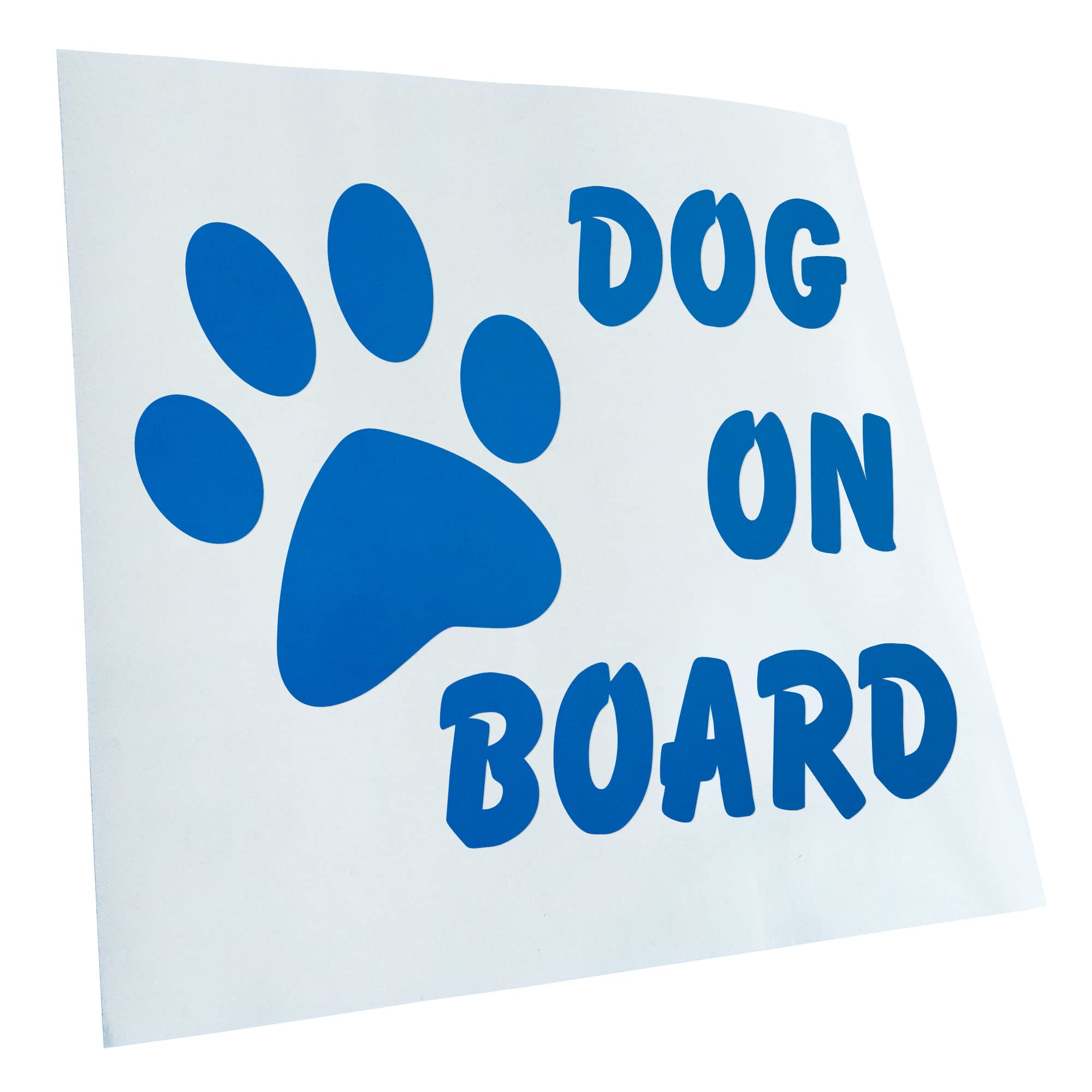 Kiwistar Adesivo Per Auto Dog On Board 13x11 Cm – Oro, Pellicola Resistente Per Vetro E Carrozzeria, Tuning