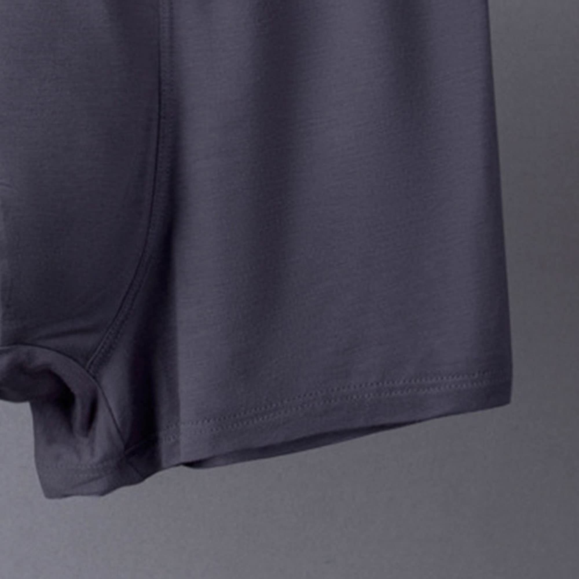 JEKE-DG Men's Soft Breathable Boxer Briefs Stretch Support Pouch Trunks Underwear With Comfort Flex Waistband (7X-Large,Grey-3pc)