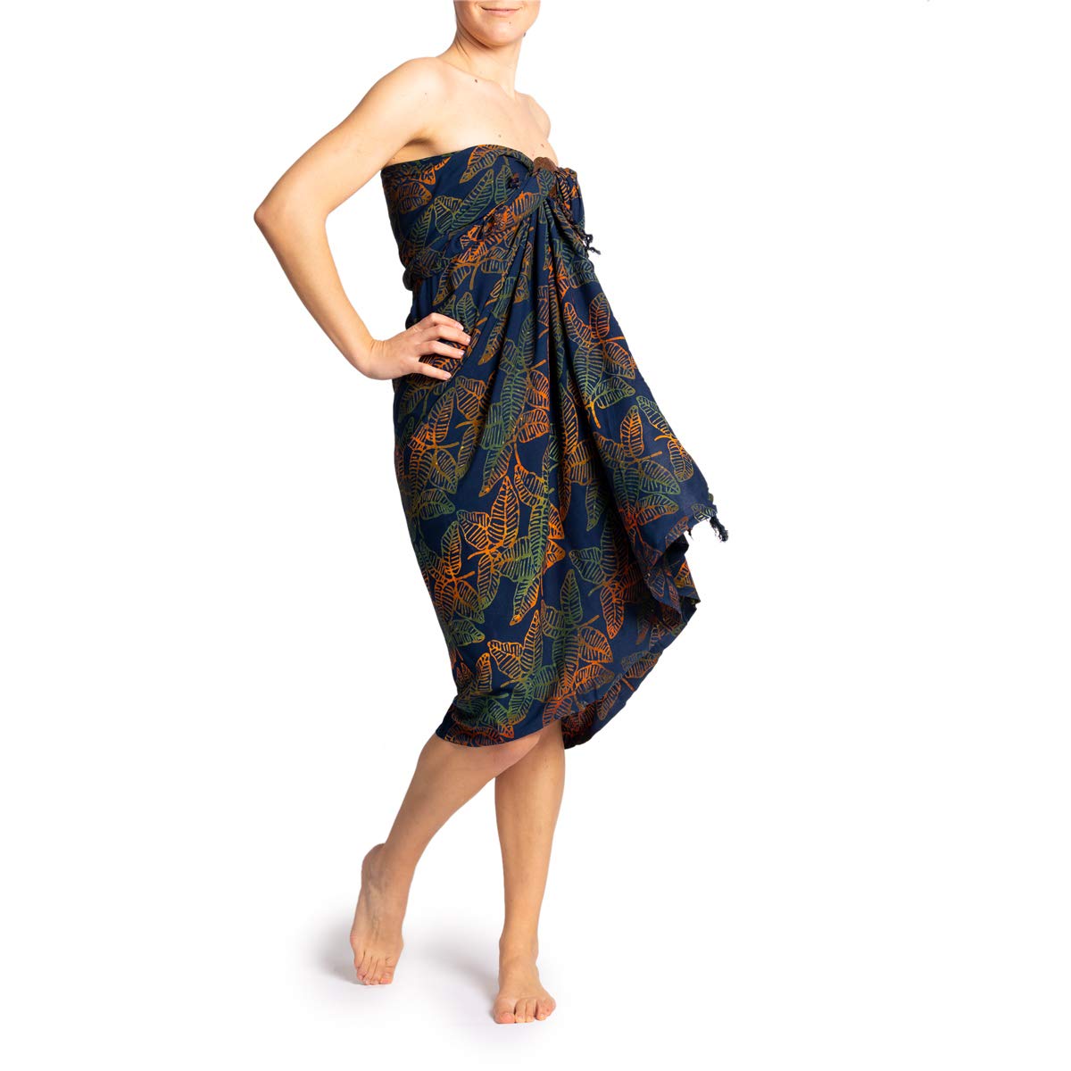 PANASIAM Sarong B808 dark leaf, L
