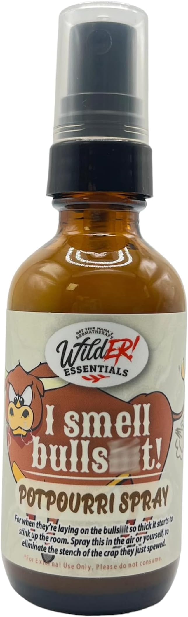 mEssentialsWildER - I Smell Bull - Oil air freshener spray made in the USA with organic witch hazel and pure essential oils