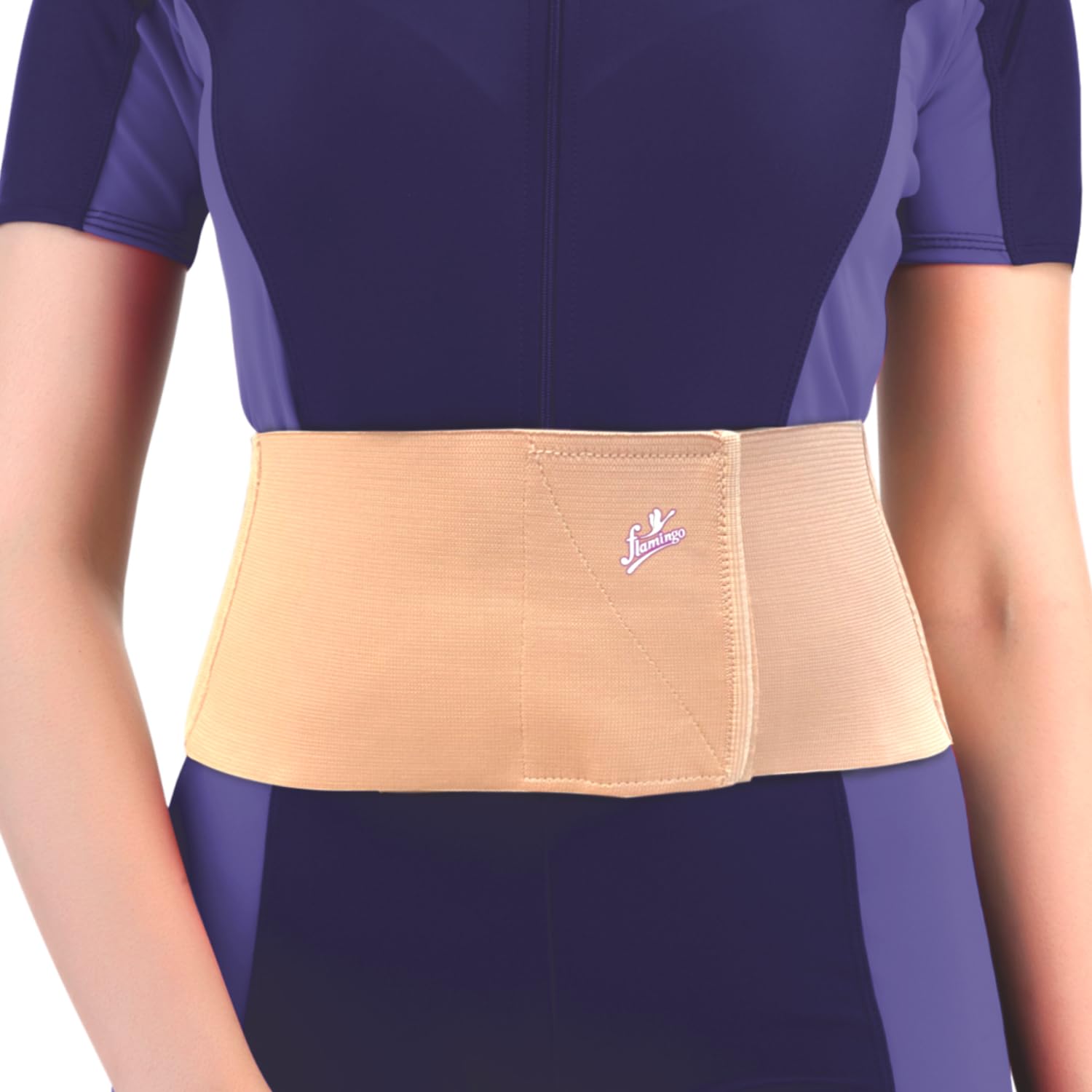 Flamingo Abdominal Support Belt for Tummy Reduction (14CM) | abdominal support belt for women post pregnany |abdominal belt after delivery | Color-Beige | Size-XXL (Pack of 1)-image-15