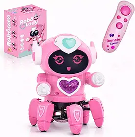 Robo Aranha Controle Remoto Dançarino Luz Som Infantil Brinquedo Interativo Presente Criança Kizumba