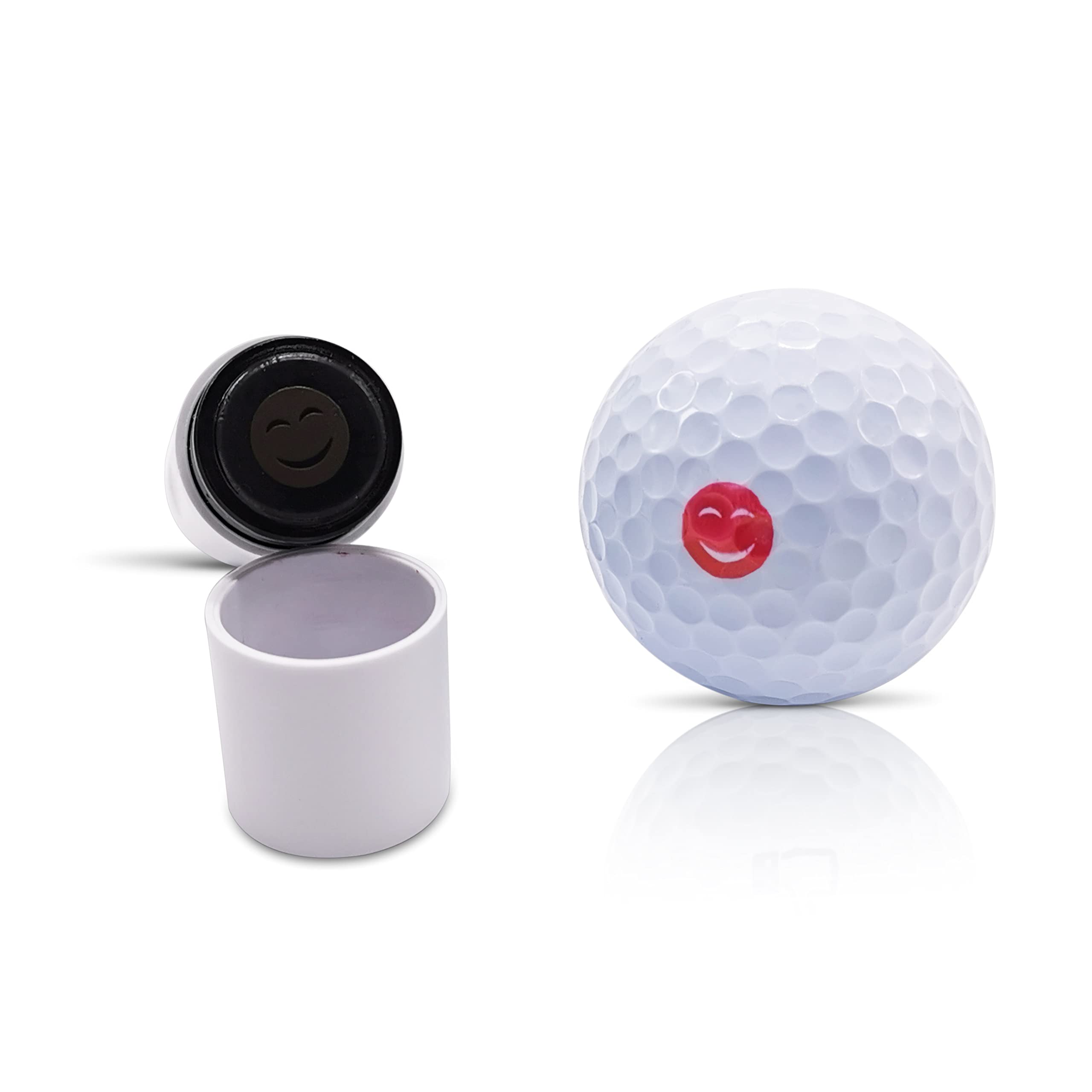 SWVL Sports Smiling Face with Smiling Eyes Emoji Golf Ball Stamp