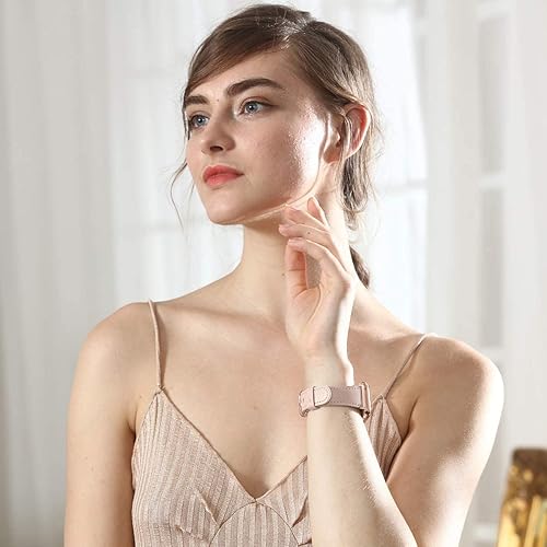 Miniatura 5 de Correas de cuero genuino de alta calidad compatibles con reloj inteligente Fitbit SenseFitbit Versa 3, correa de repuesto profesional y clásica para