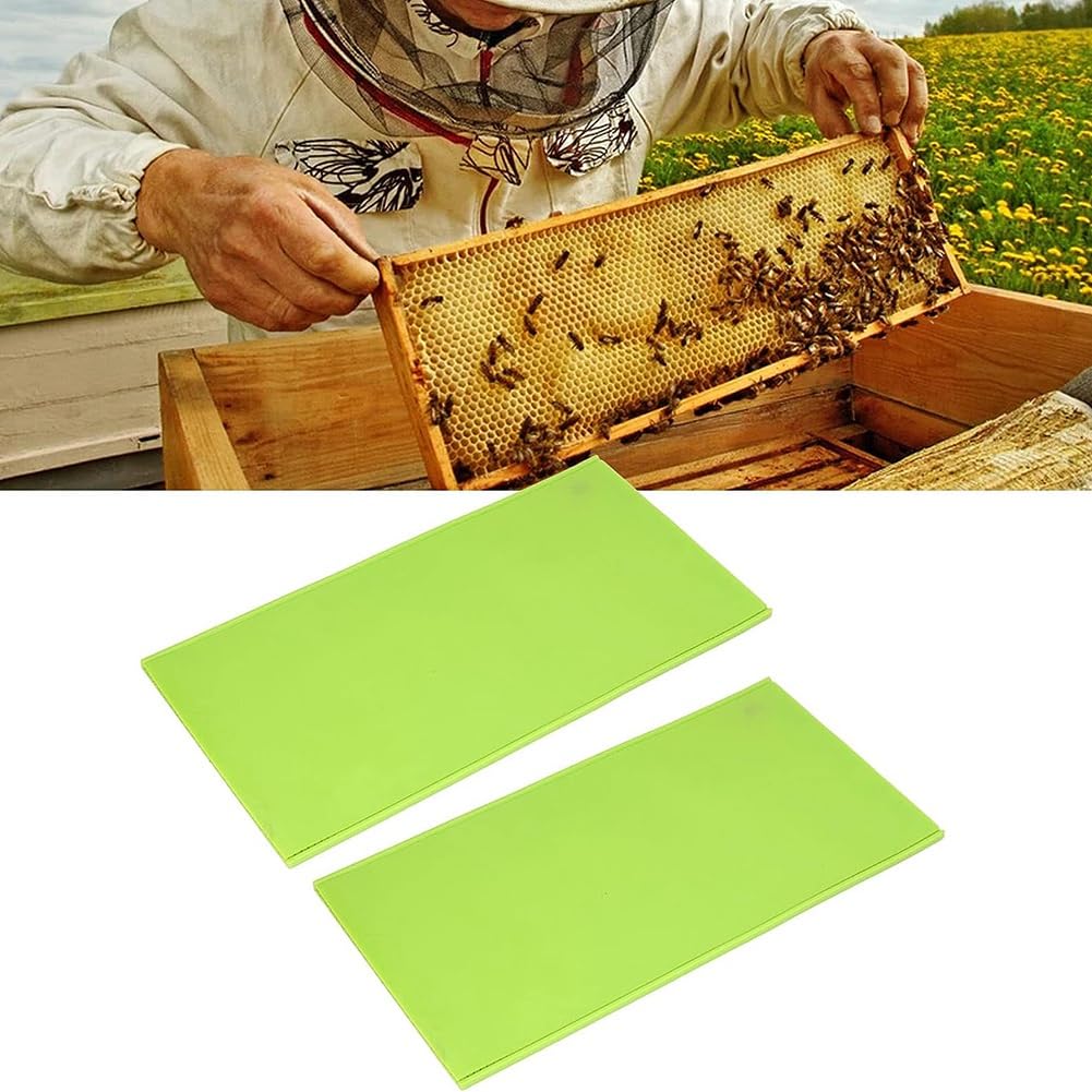 Moule en Silicone de 5.4mm pour Feuille de Cire d'abeille, Moule pour Tampon de Fondation en Cire d'abeille, Équipement D'Apiculture, Fondation de Ruche Facile à Utiliser, de Couleur Verte.