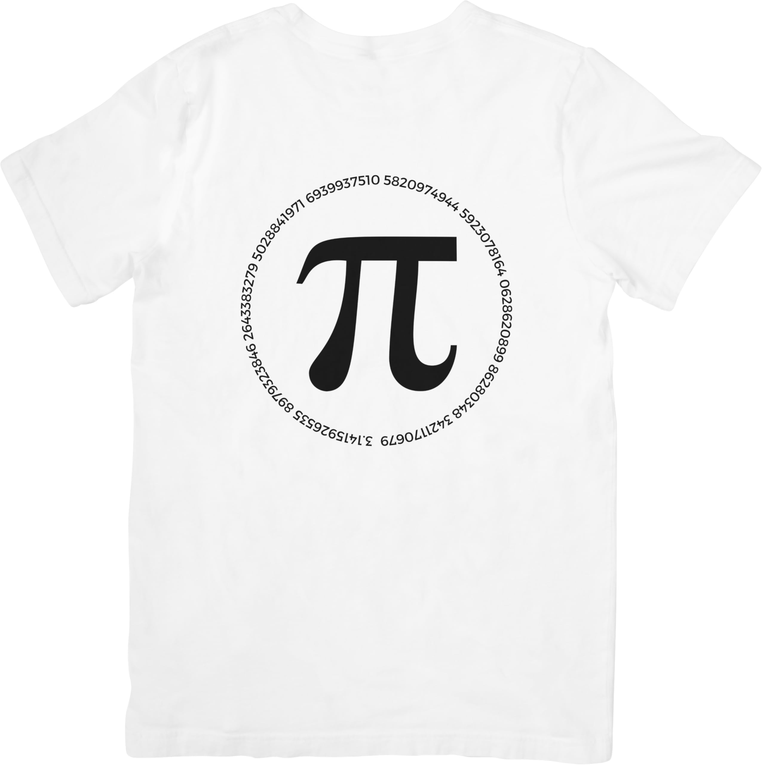Generic100% Cotton T-Shirt with Pi to 100 Decimal Places, Unisex, Gift for Teacher, Engineer, Professor, Math Geek, Genius, Man, Woman