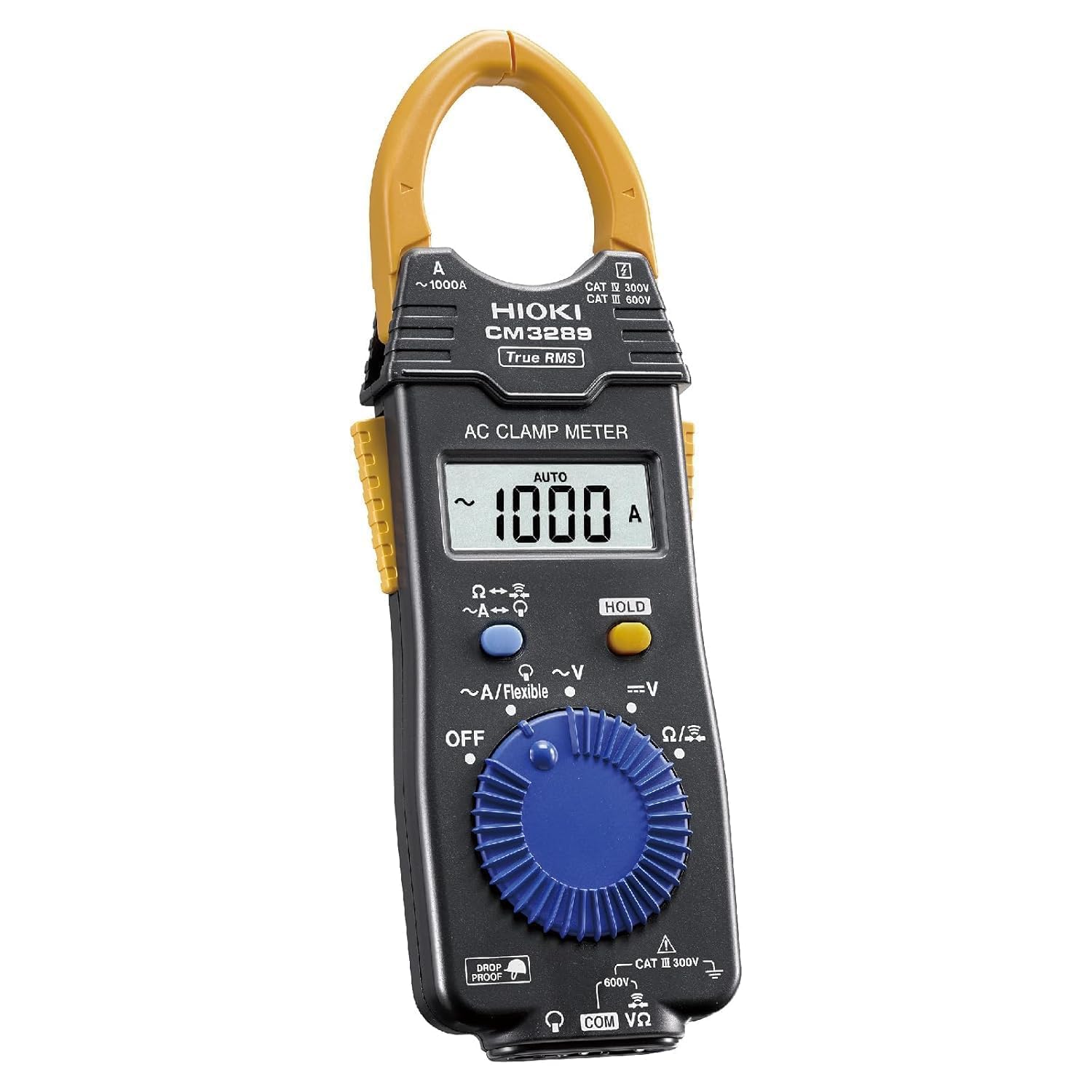 Pinza amperimétrica digital | Medición de corriente CA de verdadero valor eficaz, voltaje CA/CC, comprobador de resistencia y continuidad | Diagnóstico eléctrico industrial | Modelo: CM3289