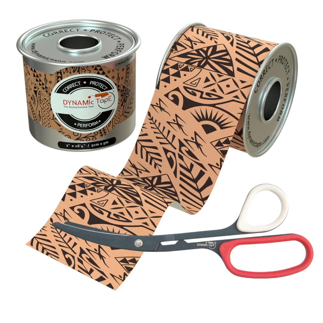 Dynamic Tape Tattoo Edition Precision Scissors 2 Beige Black Biomechanical Support Tape 8 5 Teflon-Coated Cutter Ideal for