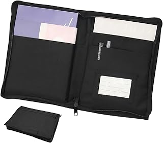 Pasta Organizadora de Carro A5, Porta Documentos com Cremalheira, Pasta A5 com Múltiplos Compartimentos para Documentos do Veículo