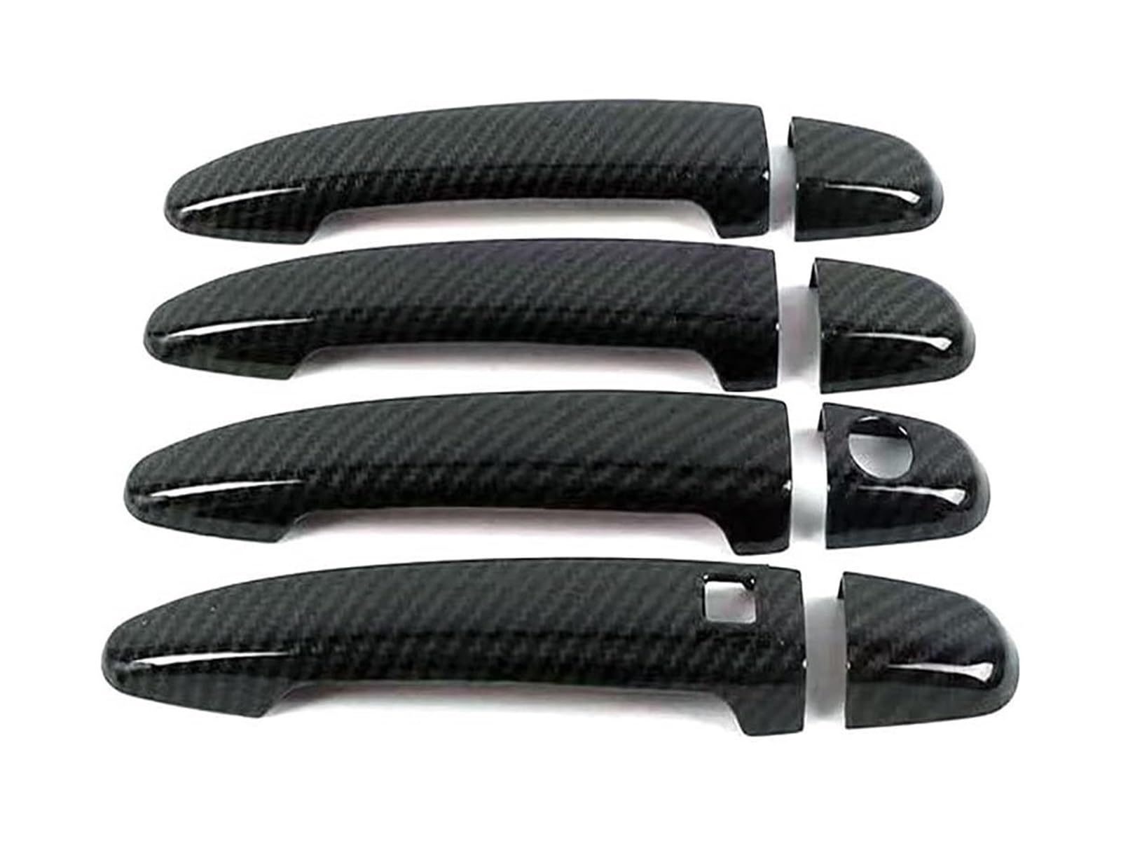 STRJUS Car Door Handle Cover for Lexus for GX470 J120 2002-2009 Single Hole 1-Smart Door Handle Cover Bowl Protector Anti-Scratch(Carbon Fiber Pattern)
