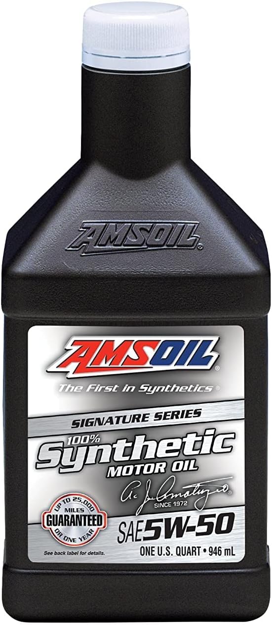Amsoil Signature Series 5W-50 Synthetic Motor Oil (1 Quart) for Car