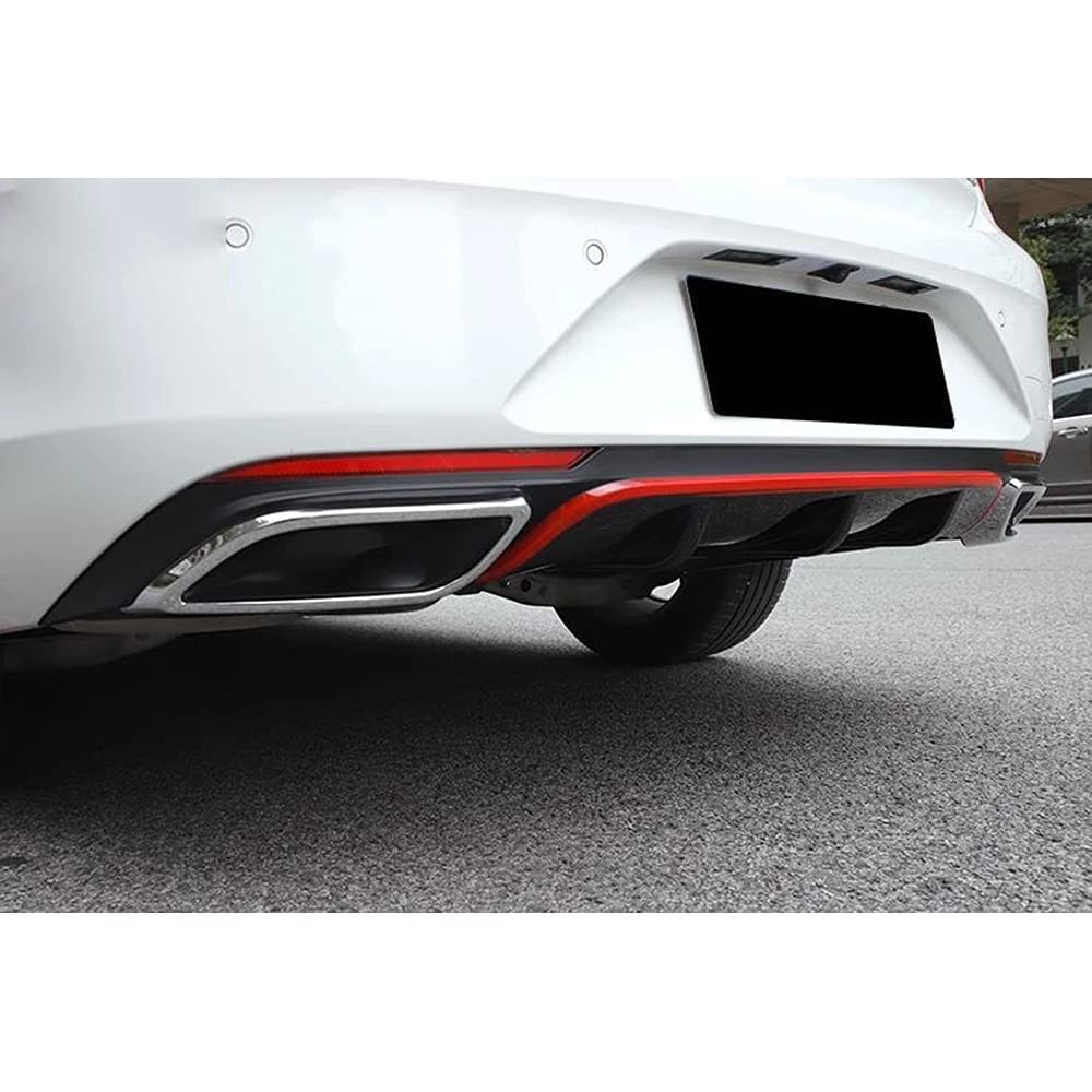 Divisor del difusor de los alerón Trasero faldones Traseros Coche, para Opel Insignia 2017-2019 el Labio Posterior Estilo Parachoques,A/Black