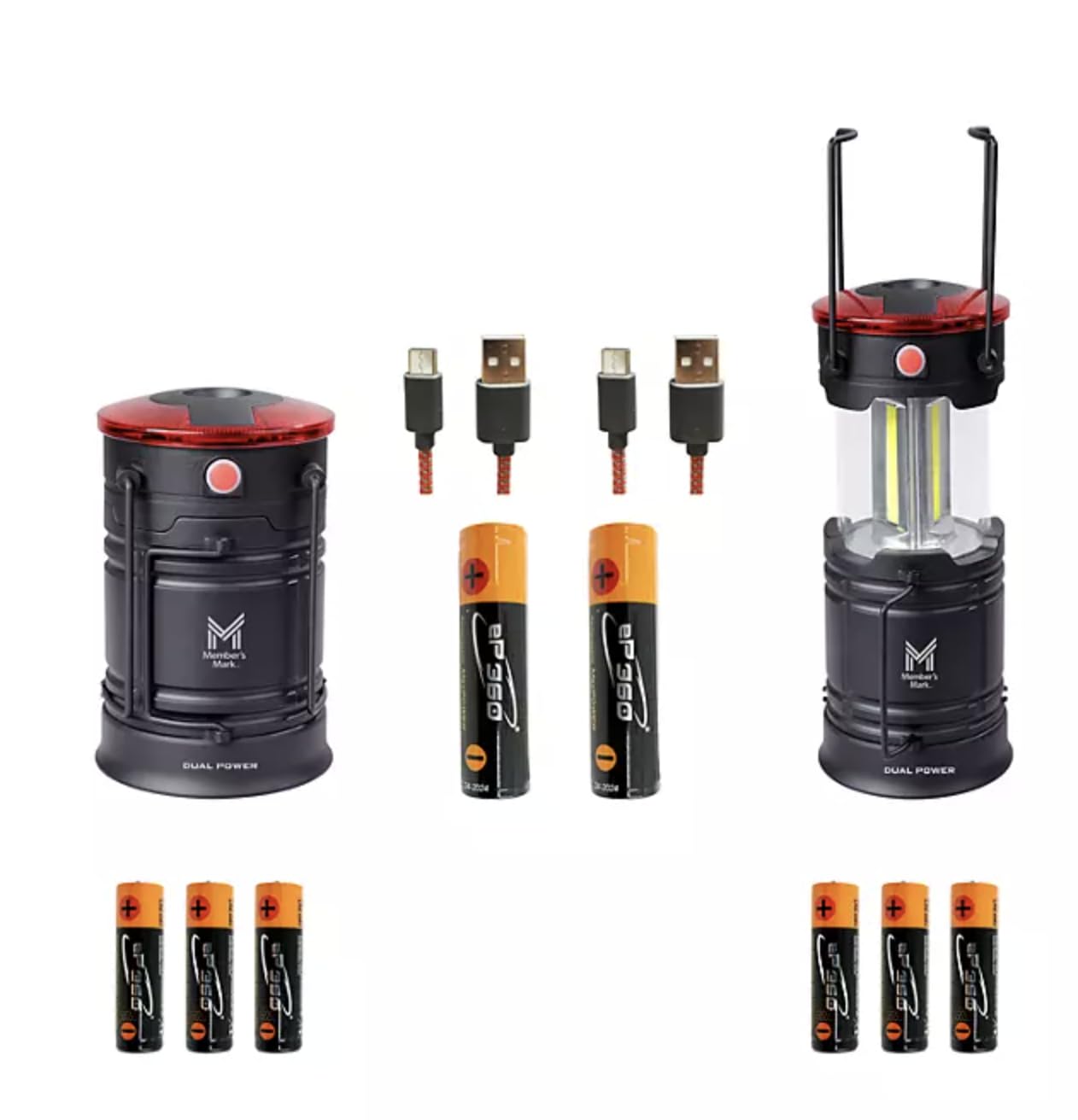 Amazon.com: Generic Member Mark 200 Lumens Dual Power 2PK LED