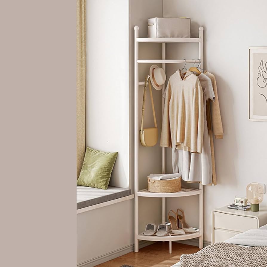 スリムデザイン ハンガーラック 頑丈 組み立て簡単