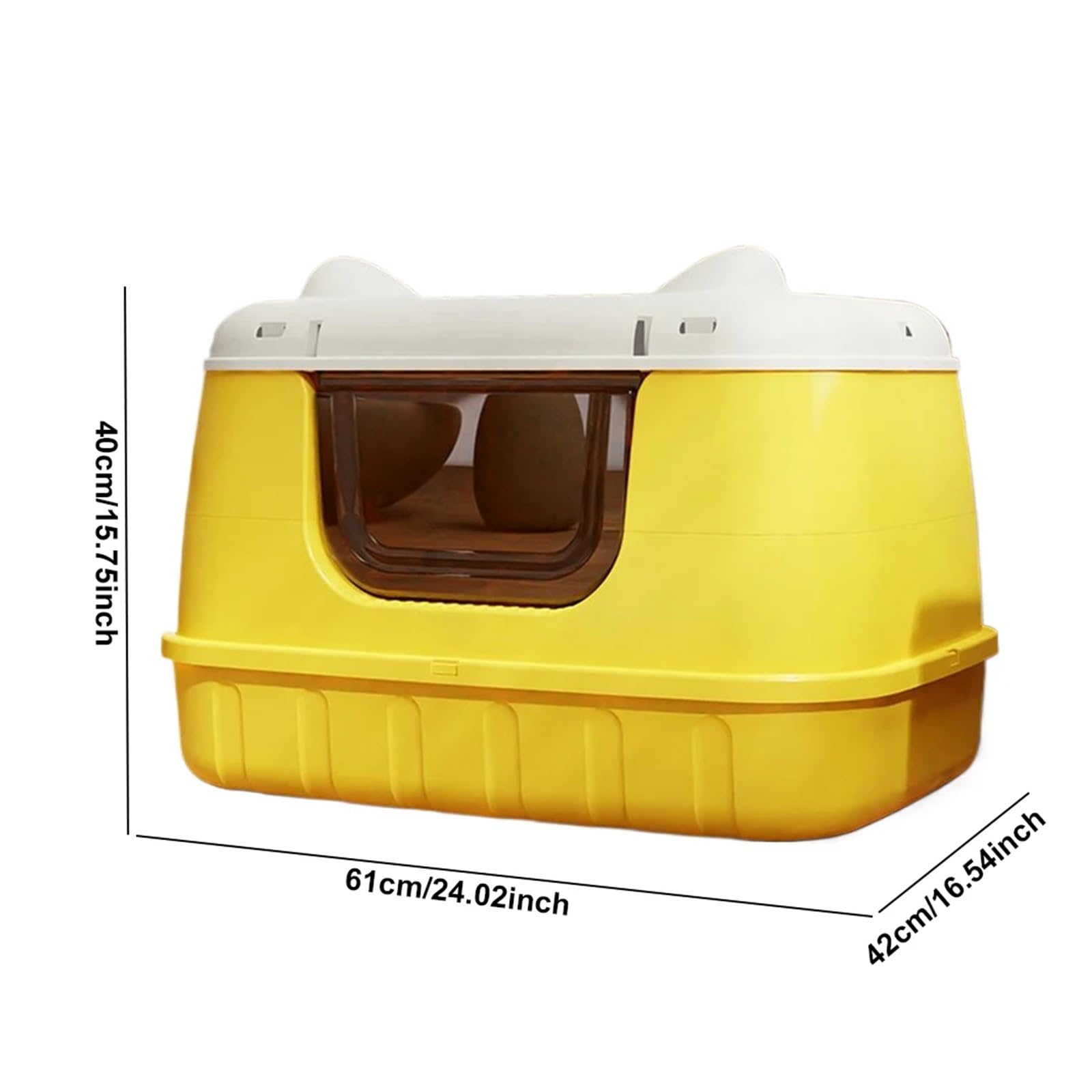 Para varios gatos, control de olores Caja de arena for gatos Caja de arena for gatos completamente cerrada Inodoro for gatos con aislamiento de olores y antisalpicaduras Caja de arena for gatos extrag