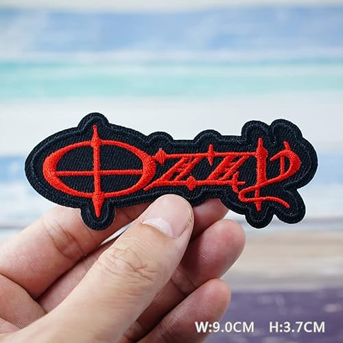 Miniatura 6 de 30 parches pesados de meta-banda, insignias de música rock, calcomanías hippie punk para ropa (A)