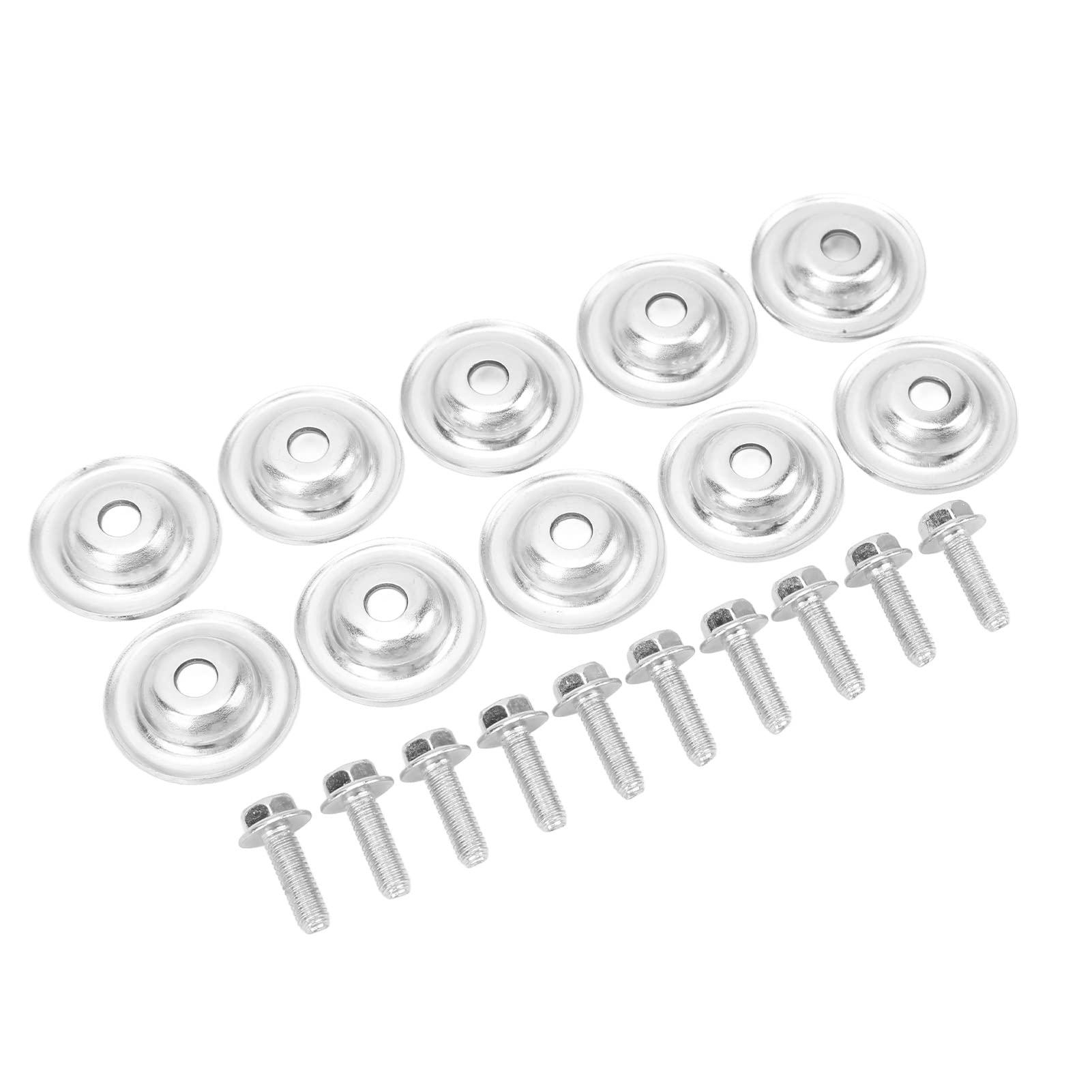 Lot de 20 Rondelles et Boulons de Plaque de UTV 7556065 Remplacement en Métal Robuste pour 570 800 900
