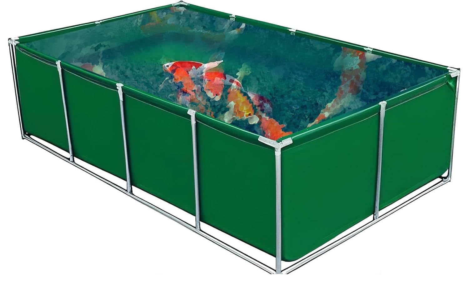 Estanque para peces sin excavar: tanque con soporte metálico