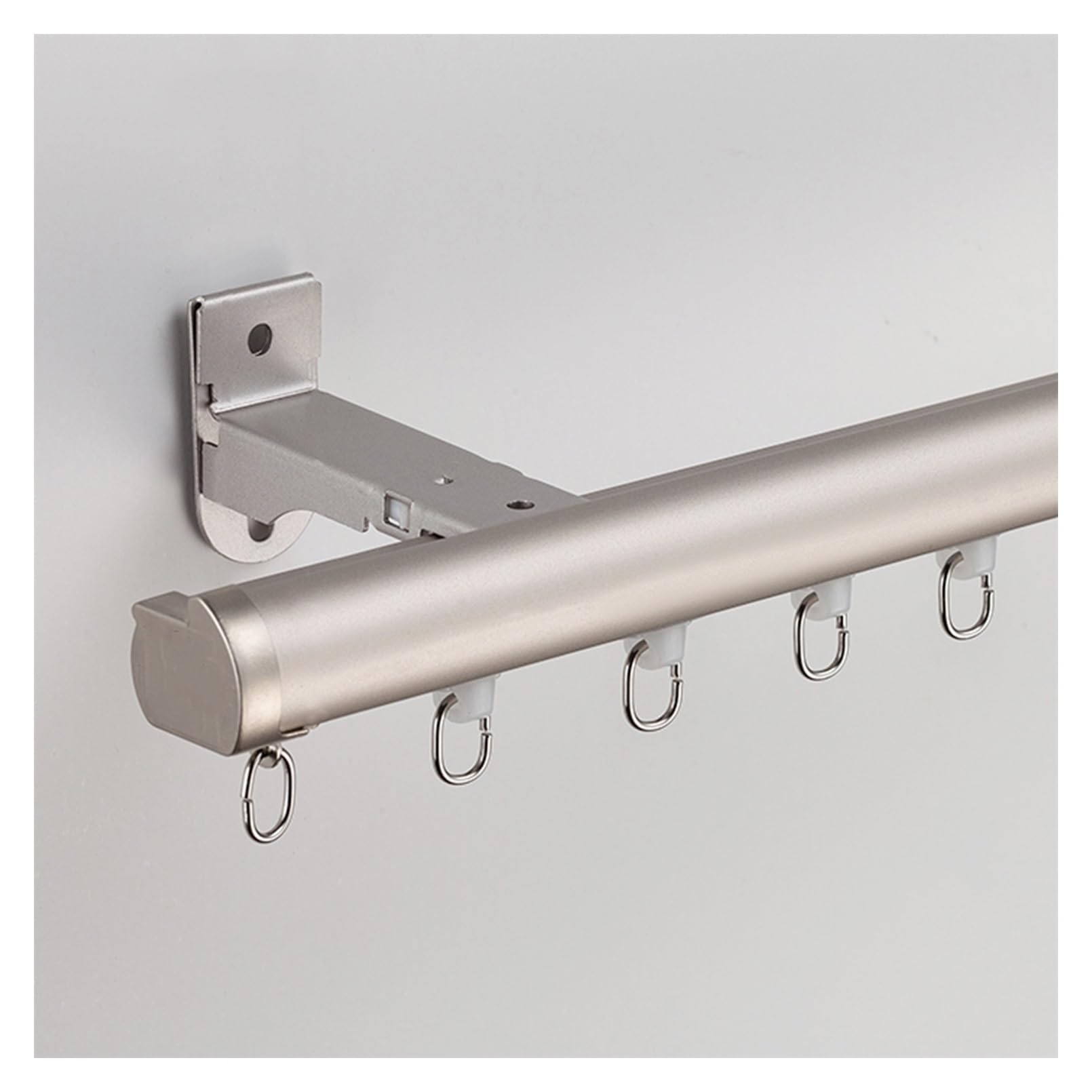 Système De Rail De Rideau, Tringle À Rideau 1 M-6 M, Rail Rideaux Plafond Aluminium, Rail De Rideau Robuste, Montage Au Plafond Ou Au Mur, Pour Maison/Bureau(B-Wall Mount,4m(4 * 1m))