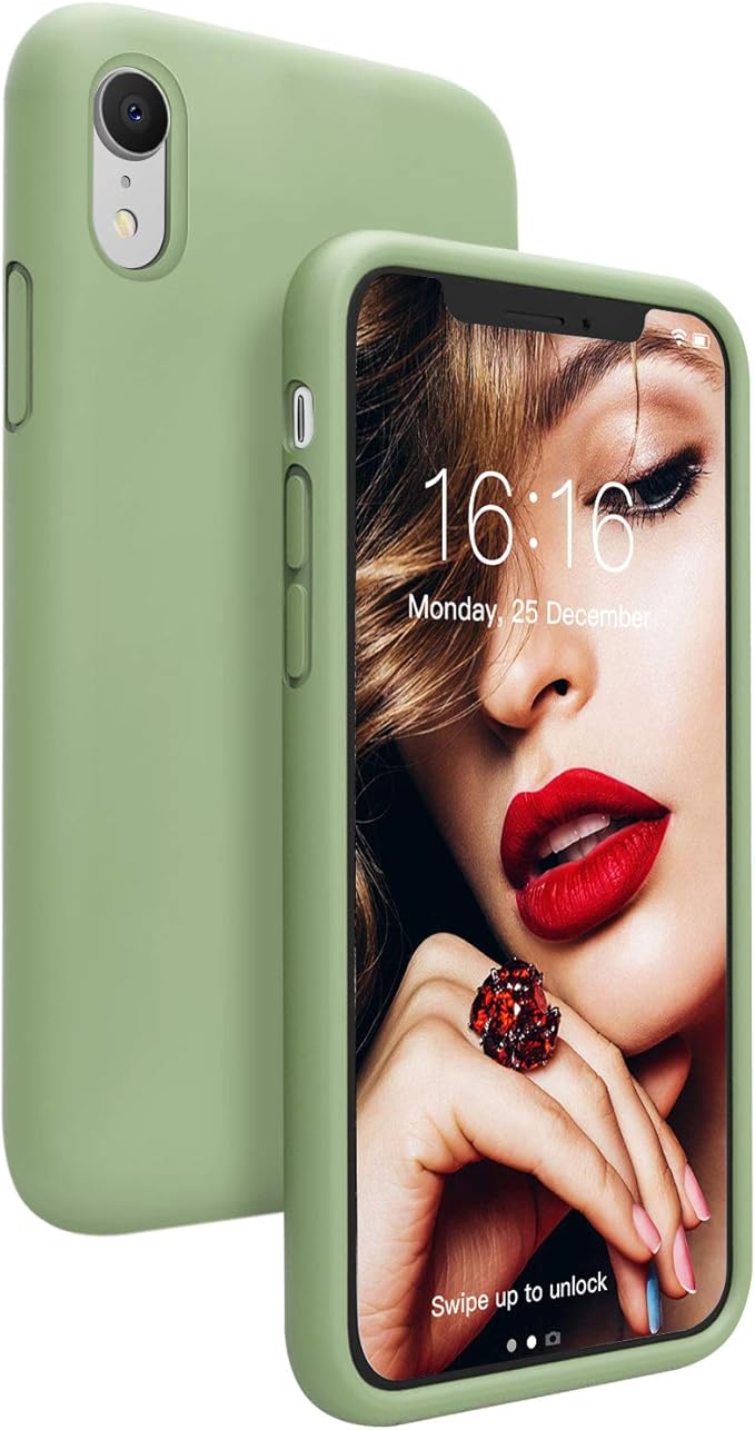 JASBON Case for iPhone XR, Liquid Silicone Shockproof Gel