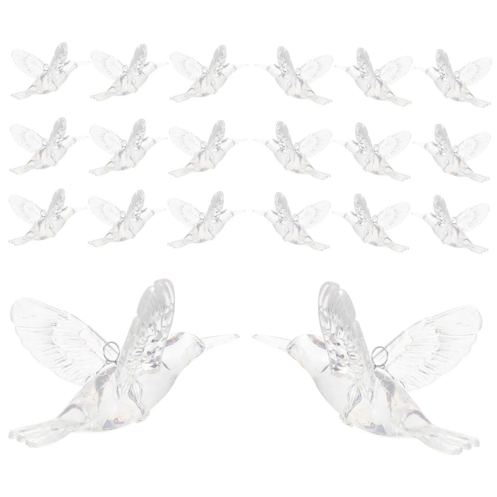 Alipis Anhänger als Leichte Transparente Deckendekoration mit Glatter Oberfläche 20 Stück aus Acryl für Hochzeit und Party Fensterdekoration