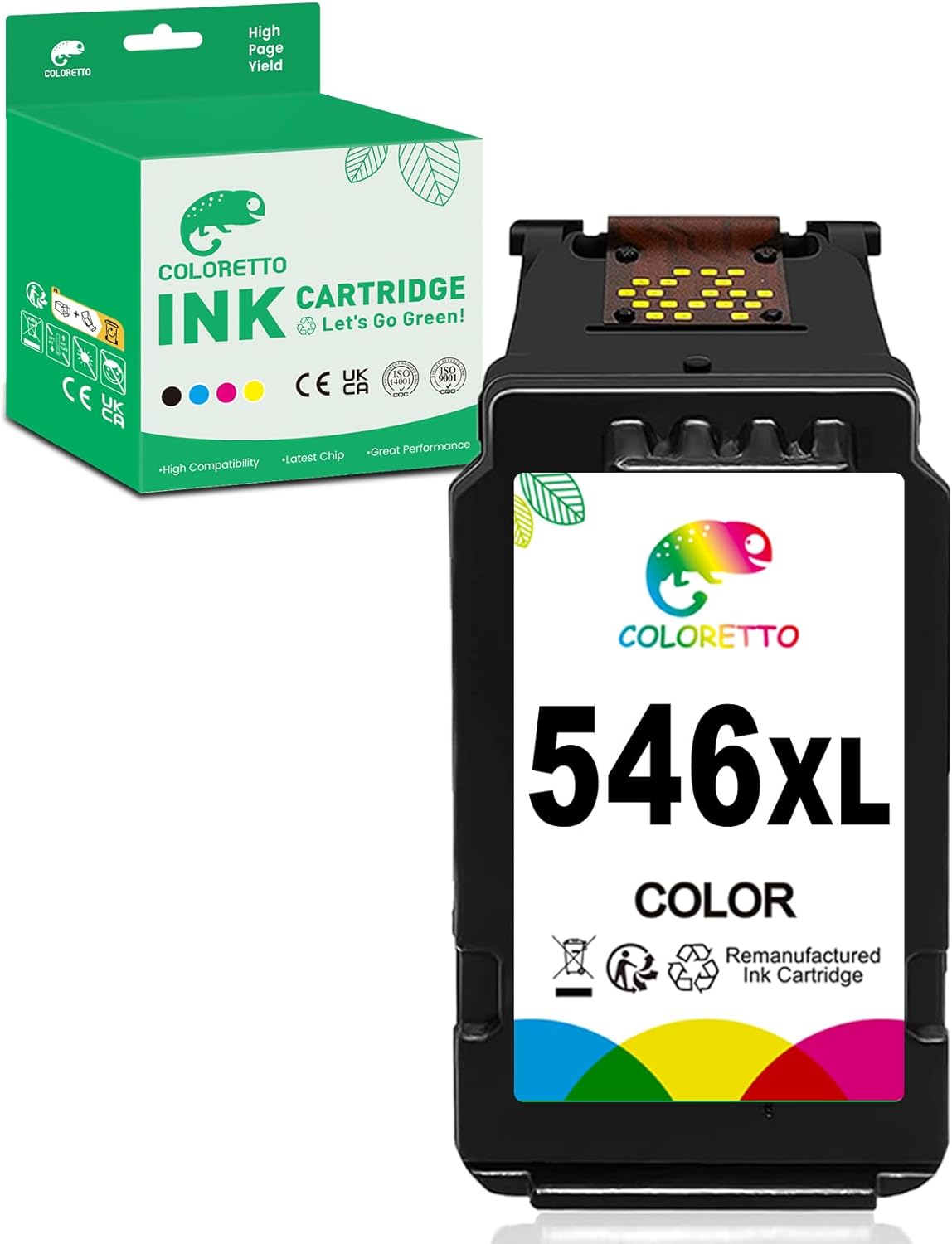 COLORETTO 546XL Cartouches d'encre Reanufacturées pour Canon Cartouche
