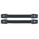 Reliable Hardware Company RH-0570BK-2-A Strap Handle with Black End Caps - Set of 2