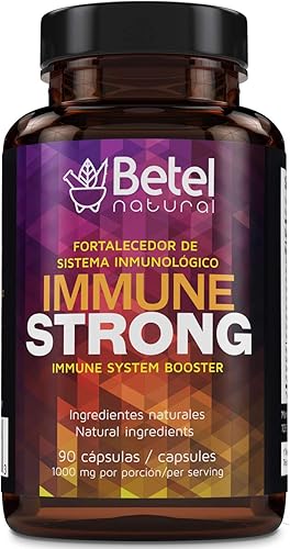 Cápsulas inmunitarias fuertes de apoyo inmunológico con equinácea, vitaminas y minerales, 1000 mg por porción