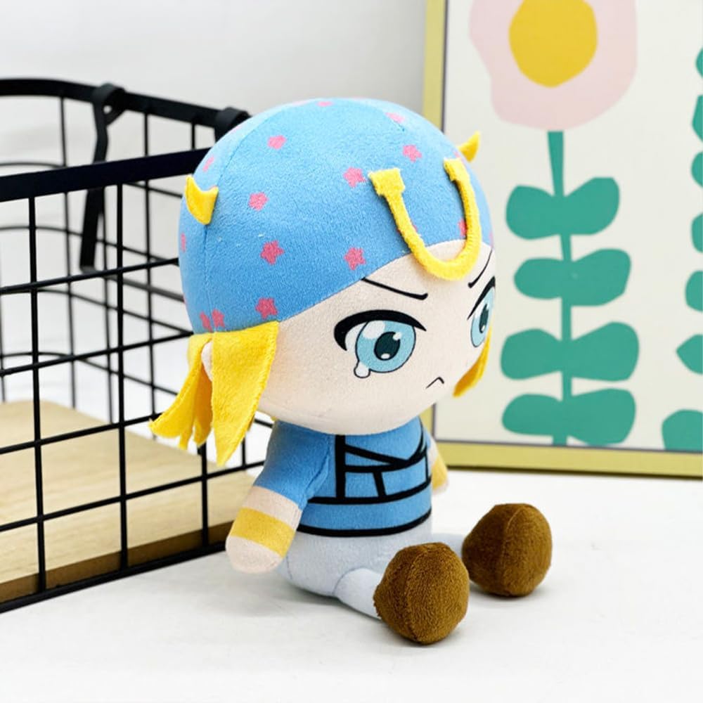 Johnny Joestar Plush Figure Anime JJBA Plushies Doll Soft Stuffed Animal Plush Hug Pillow Sofa Car Decoration Collectibles Gifts 7.08''