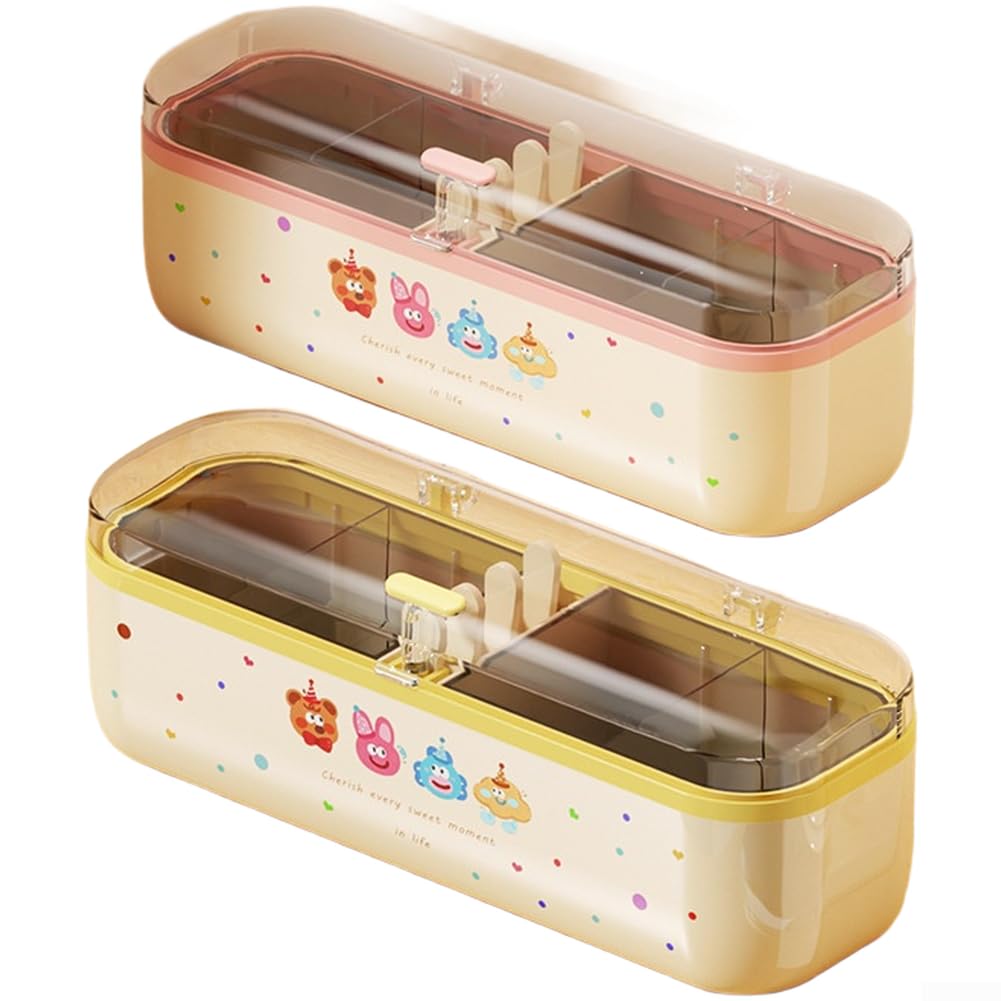 Caja de especias de 4 compartimentos, PET, transparente