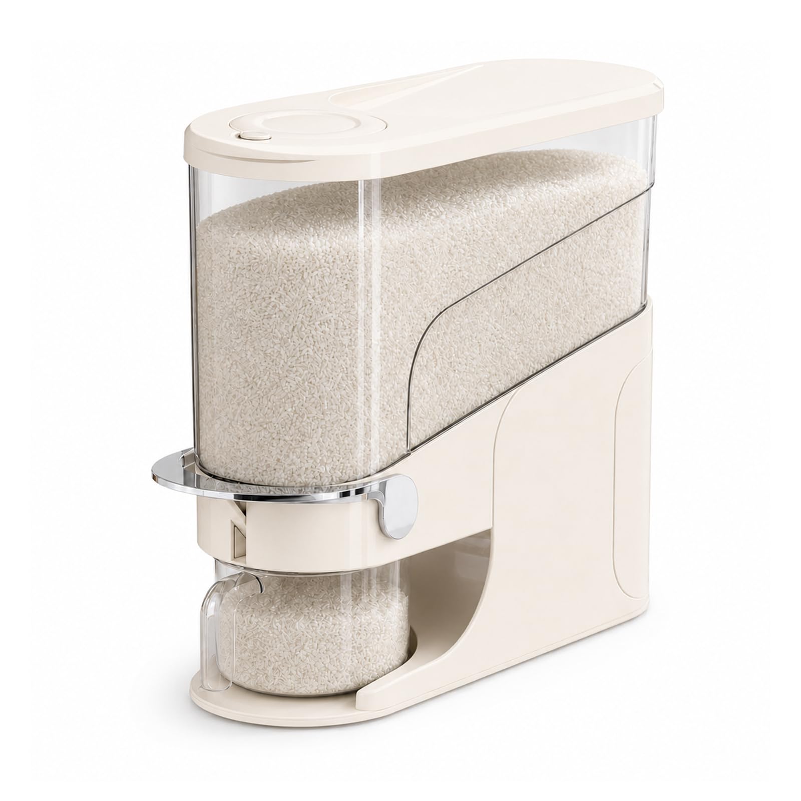 Photo 1 of CoveCarol Rice Dispenser 11 Lb, Slim Storage Container