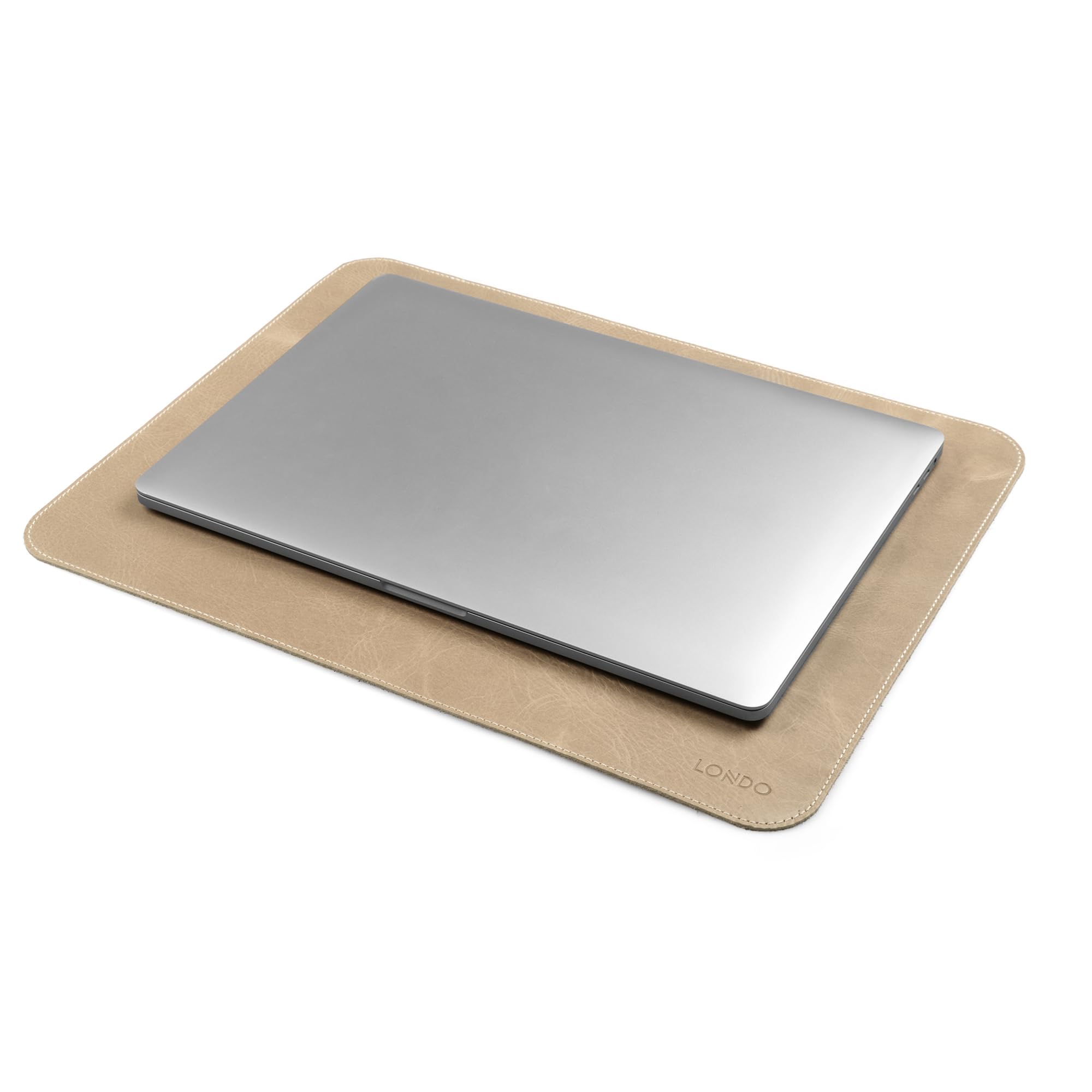 LONDO Top Grain Leather Mouse Pad - Desk Mat (Mink)