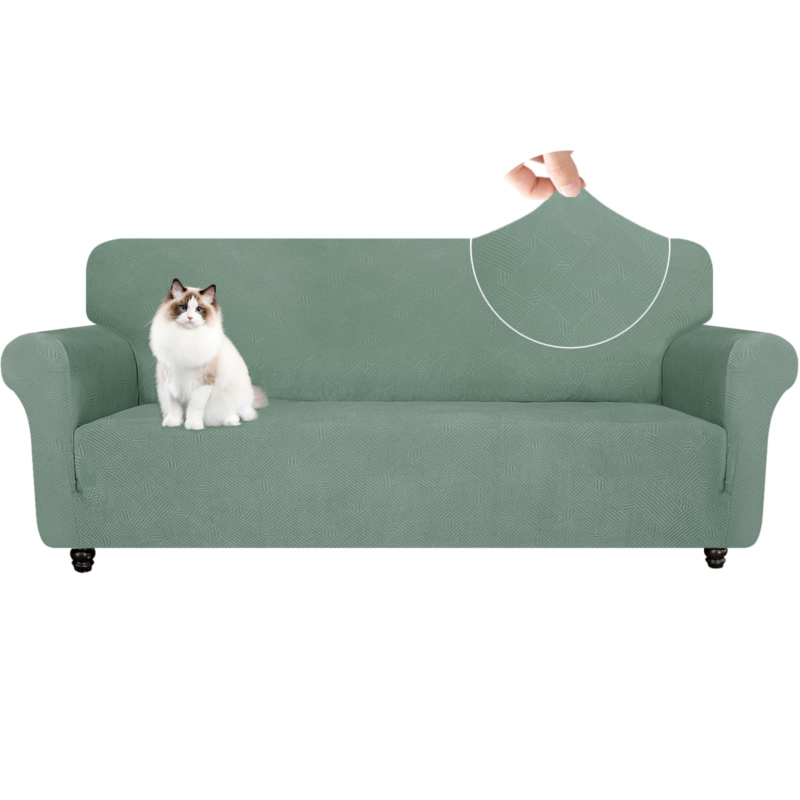 Protege sofa universel extensible 3 places YSTELLAA avec accoudoirs