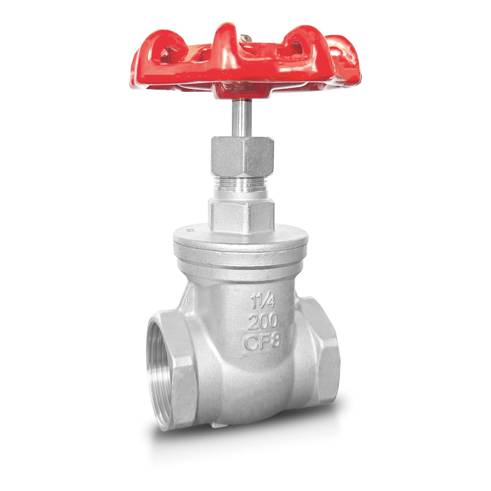 1" NPT Brass Gate Valve, Heavy Duty Female X Female Thread Rotary Sluice Valve, Manual Rotary Sluice Valve With Wheel Handle For Water Oil Gas (1", DN25 - View #11