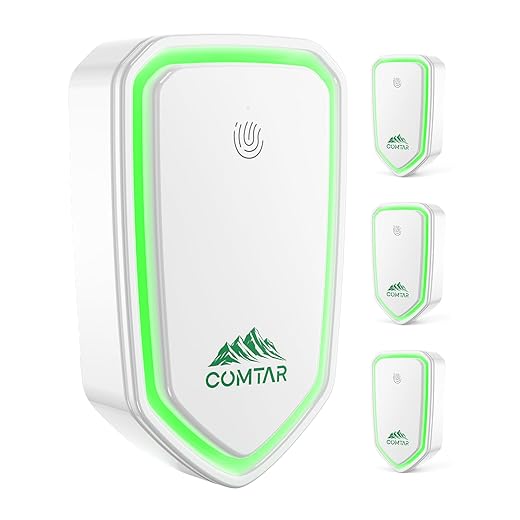 Air Ionizers for Home (4 Pack), Negative Ion Filtration System, Quiet Air Freshener for Bedroom, Office, Kitchen, Portable Air Filter Odor, Smoke Dust, Pets, Eliminator, Mini Air Cleaner