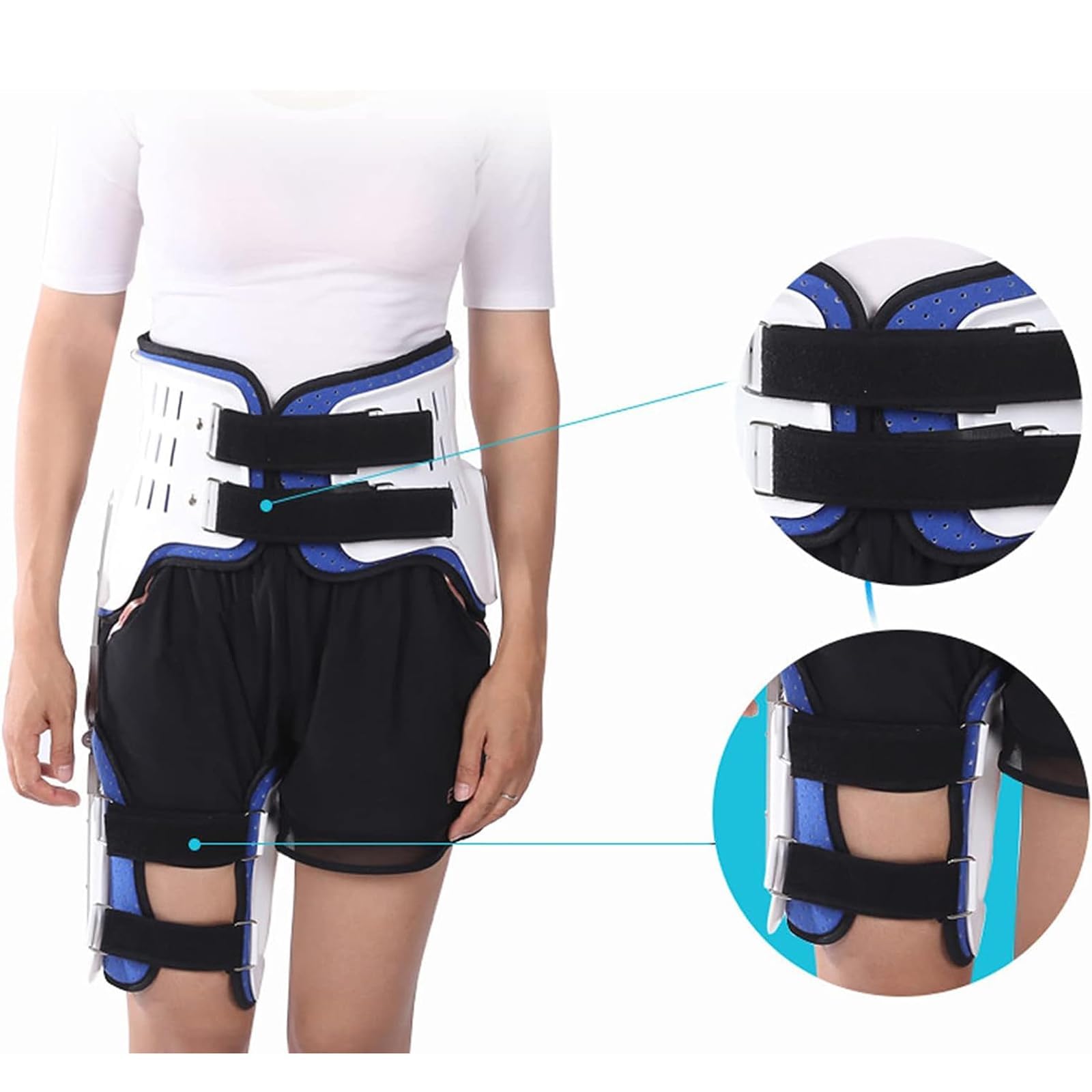 UYSELA Supporto per Inguine e Anca per Coscia Destra Sinistra Tutore per l’Anca Supporto della Coscia per Muscoli Inguine Sollievo Dolore Artrite Sciatica, Unisex,Left