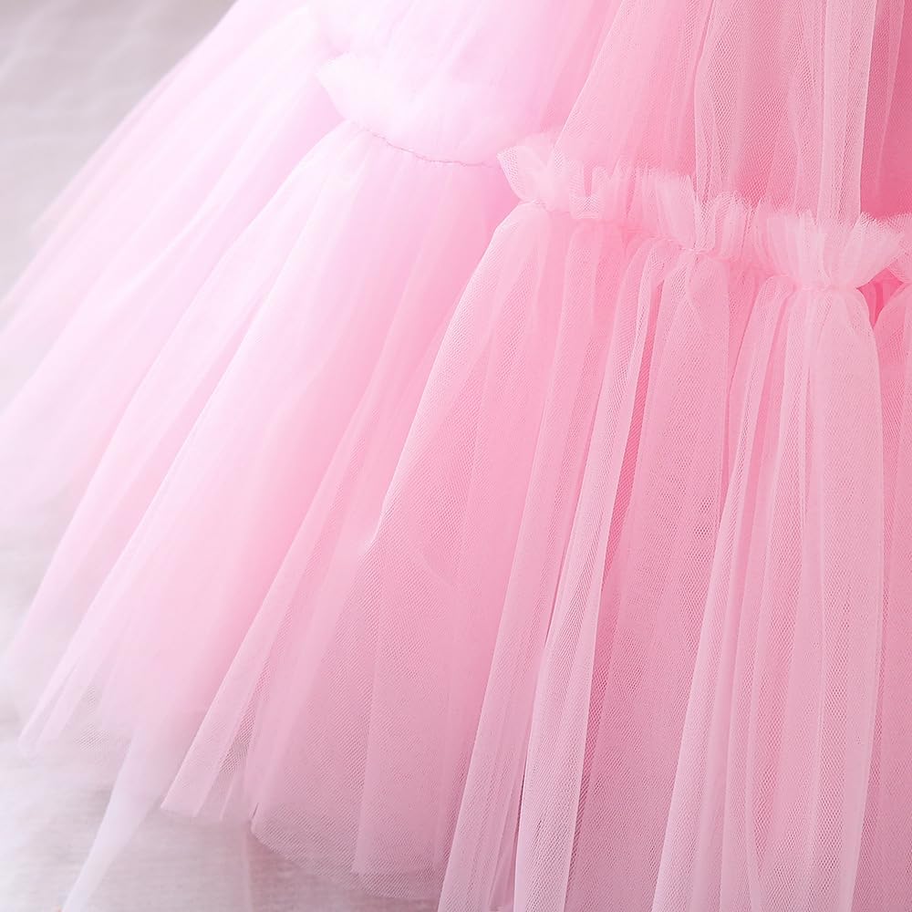 Toddler Flower Girl Wedding Guest Dress Baby Girls Formal Ruffle Tutu Tulle Dresses Birthday Party Ball Gown - Image 7
