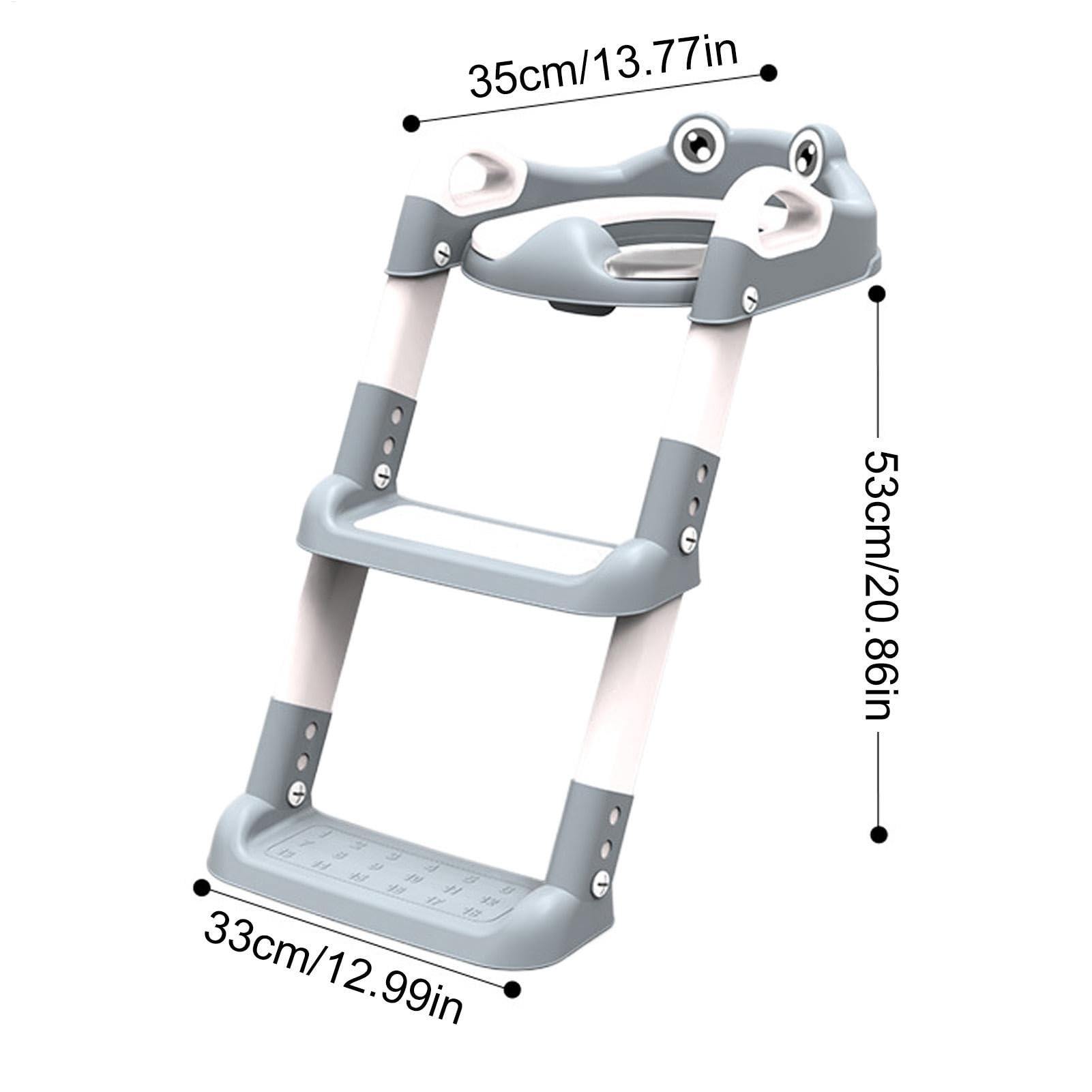 Sedile pieghevole per addestramento WC, sedile a scaletta per bambini, 50 x 32 x 30 cm, regolabile, sedia per bambini, facile da usare a casa