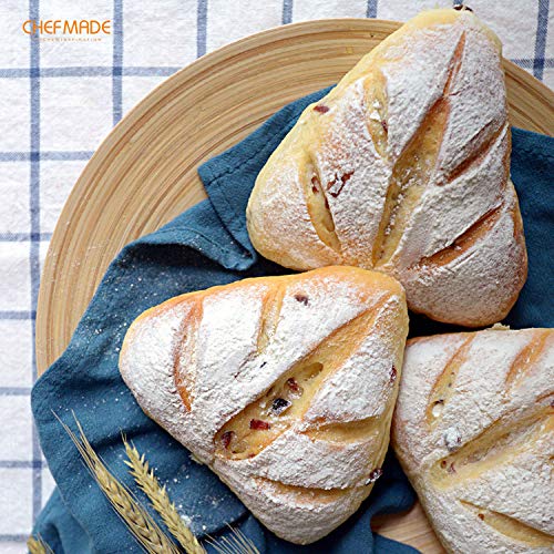 Chefmade 13-Inch Rimmed Baking Pan, Non-Stick Carbon Steel Cookie Sheet Pan For Oven Roasting Meat Bread Jelly Roll Battenberg Pizzas Pastries 9.7" X 13.6" X 1" (Champagne Gold) #TOP4