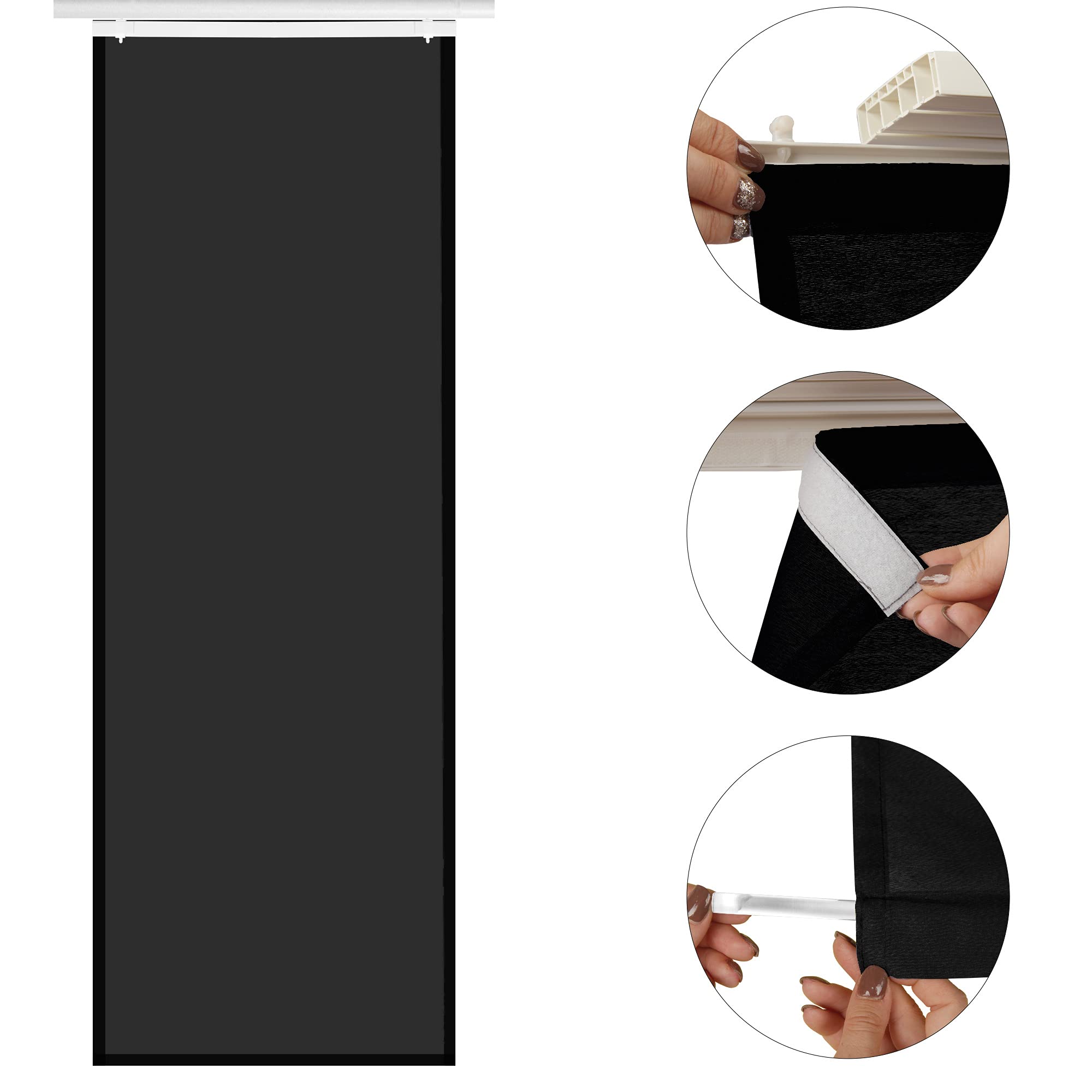 Bestlivings Rideau opaque/rideau coulissant (lot de 3) avec technique - 60x245cm (largeur x longueur), rideau prêt à l'emploi Alessia dans de nombreuses couleurs