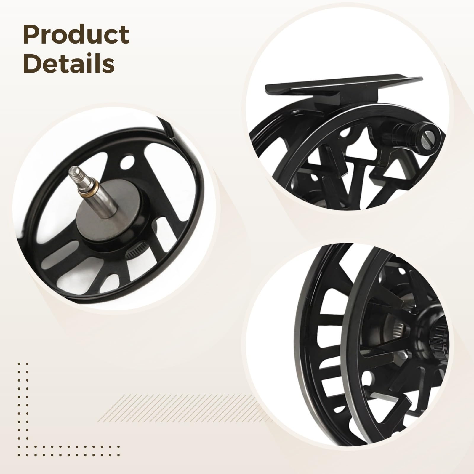 Byepica Fliegenfischrolle - CNC Aluminium Leichtrolle - Korrosionsbeständig Für Salzwasser - 3 Größen