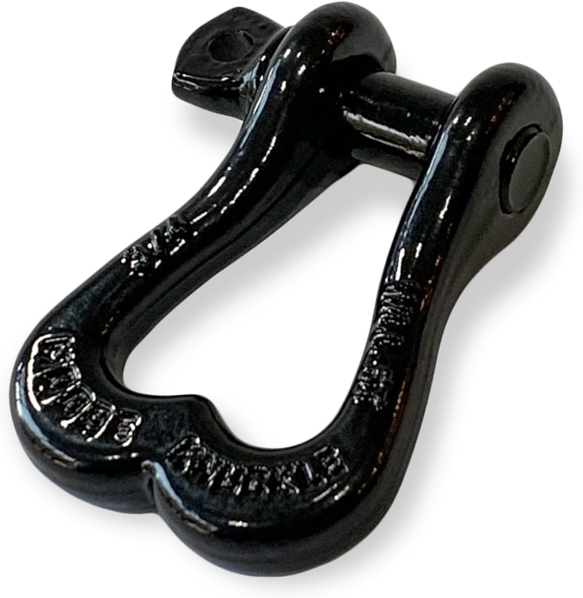 Moose Knuckle Offroad XL 3/4" Shackles | 10,000 lbs Capacity - High-Strength Carbon Steel 7/8" Pin Recovery Gear | Powder Coated Shackle Towing Accessories - Black Hole