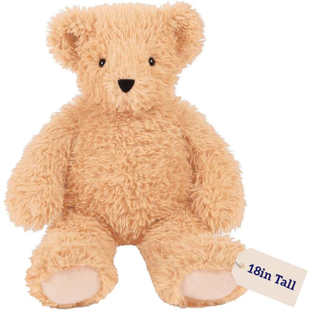 Vermont Teddy Bear 18 Inch Medium Teddy Bear Soft Teddy Bear Stuffed Animal Buttercream Classic Stuffed Bear Plushie