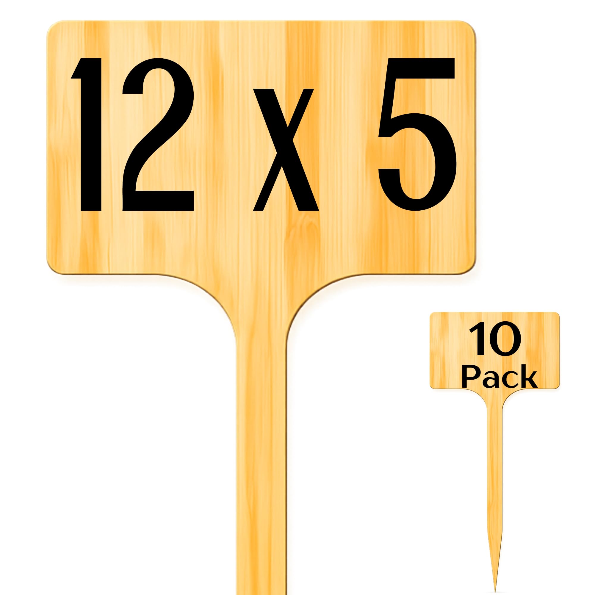 Best Pick Products Oversized Bamboo Garden Markers