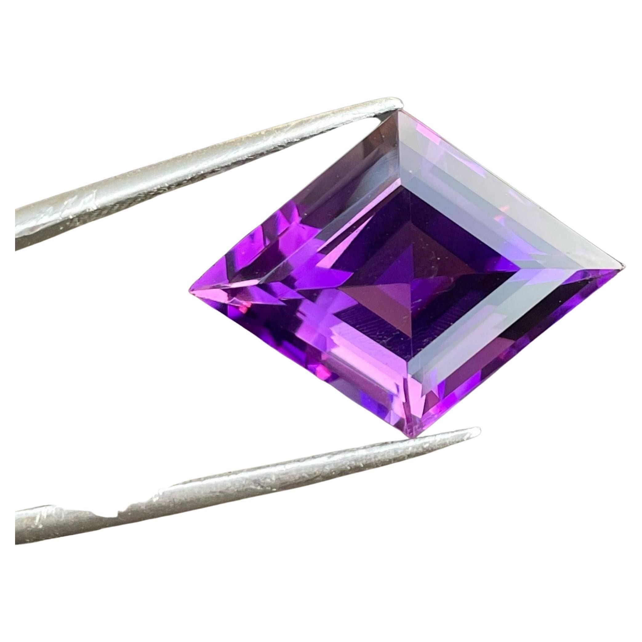 11.25 Ratti -10.75 Carat Sakarpara Cut Natural Amethyst Gemstone Lab Certified Loose Gemstone Man or Women Jewellery Making Gemstone-image-37