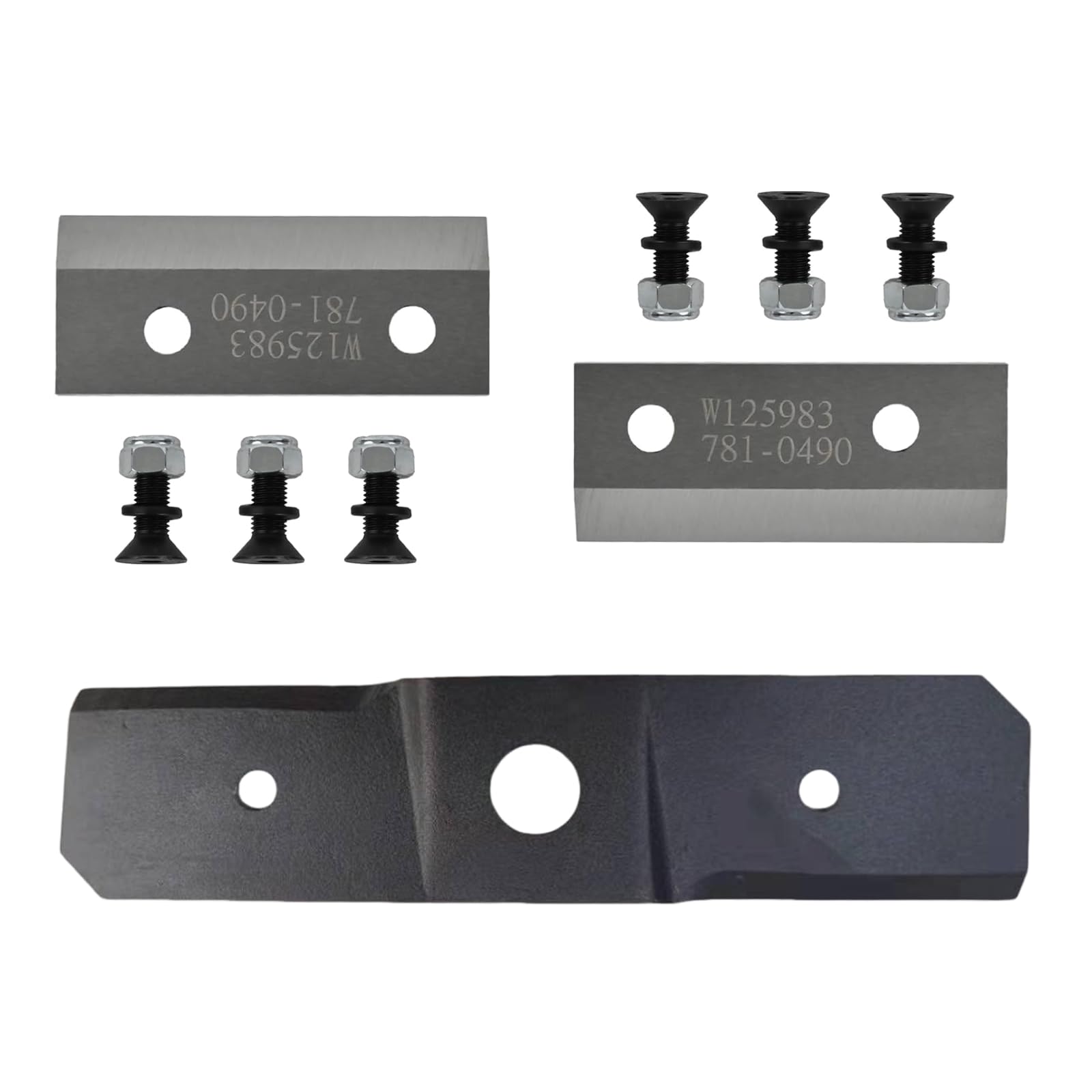 Lame Per Cippatore HandyTek Compatibili Con Artigiano, Troy-Bilt, MTD - 781-0490 / 742-0571 - Foto 5